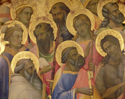 The Coronation of the Virgin (detail) by Lorenzo Monaco